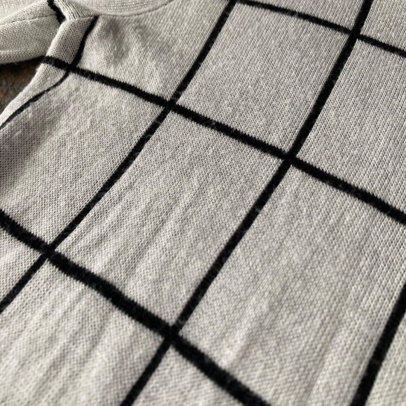 Halogen Ivory Black Striped Cardigan Sweater Classic Preppy Sz XS - Picture 5 of 10